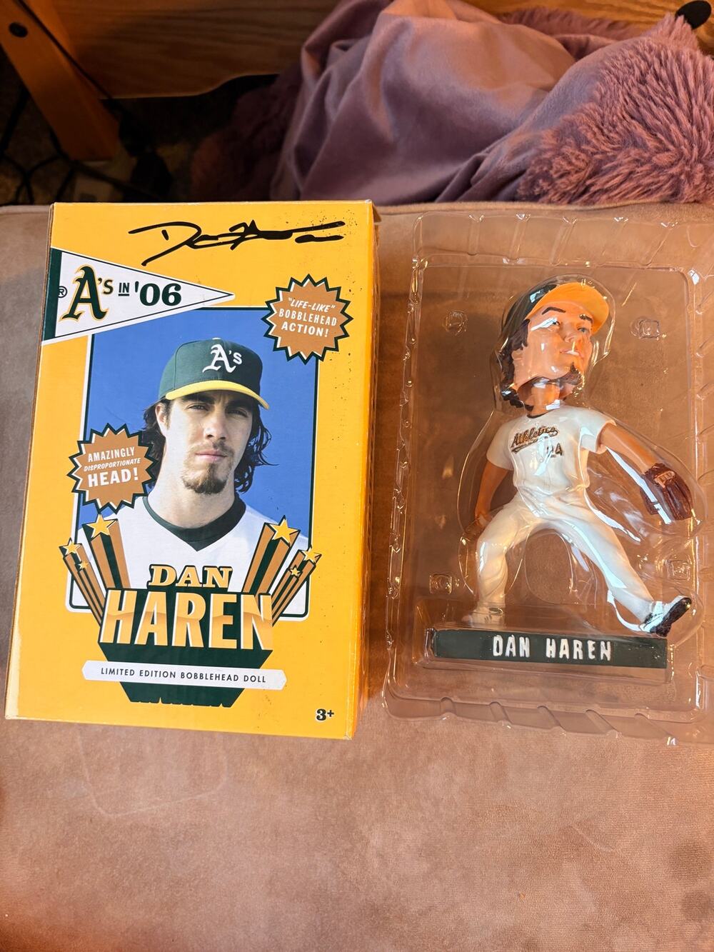 Dan Haren Oakland A’s 2006 Limited Edition Bobblehead w/ Original Box MLB